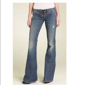 True Religion Cassidy Lace up Jeans 27r EUC